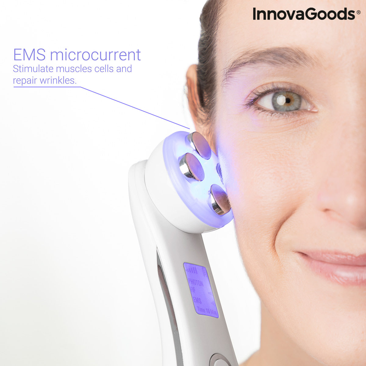 Massaggiatore Viso Radiofrequenza · InnovaGoods