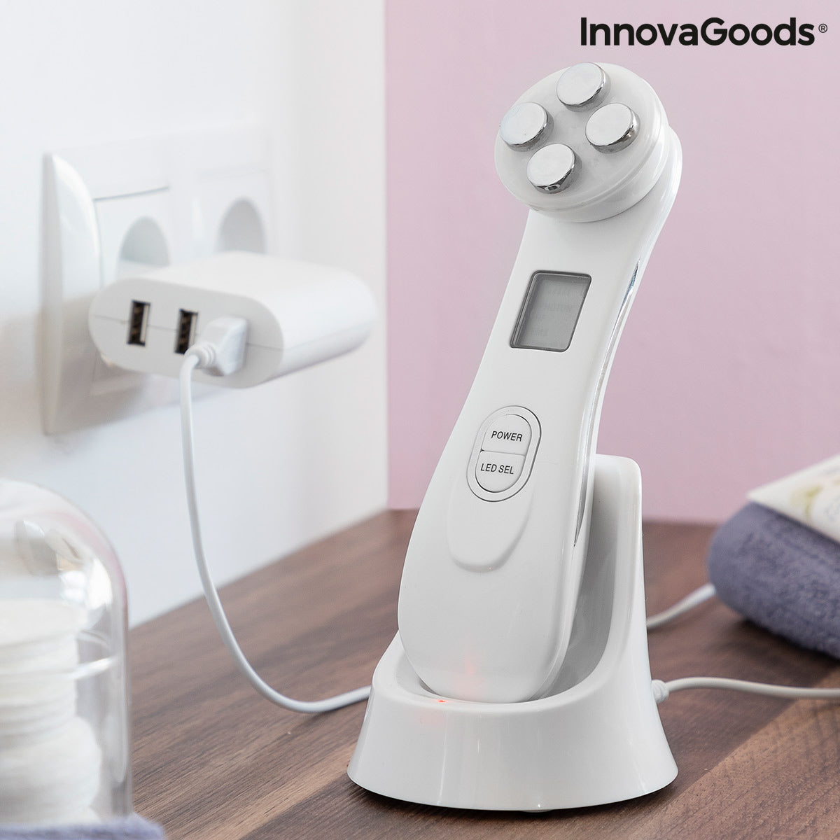 Massaggiatore Viso Radiofrequenza · InnovaGoods